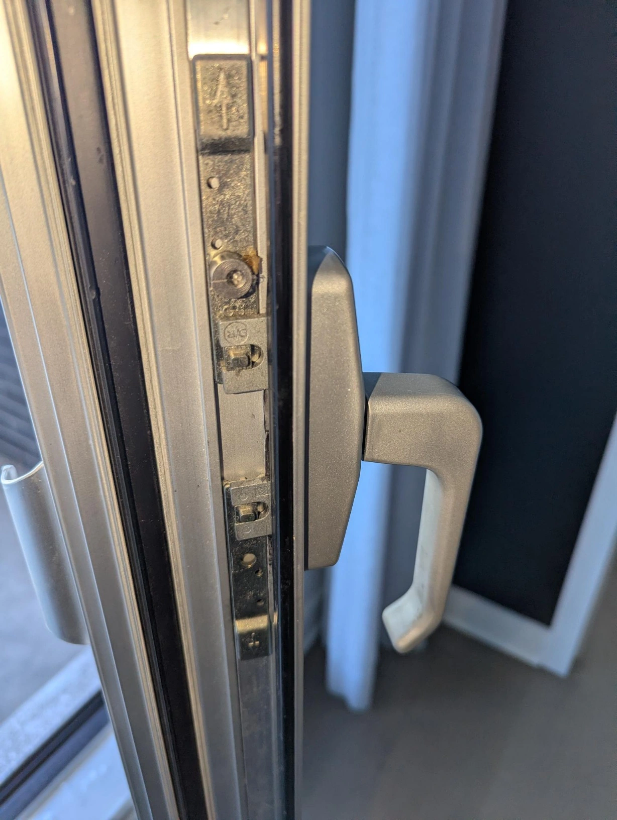 Patio door handle repair